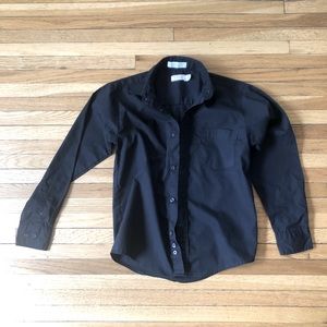 Plain Black Dress Shirt